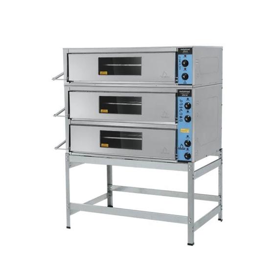 Forno Industrial Elétrico 90X70 3 câmaras 220v Metalmaq Menor preço em Forno Industrial Elétrico 90X70 3 câmaras 220v Metalmaq