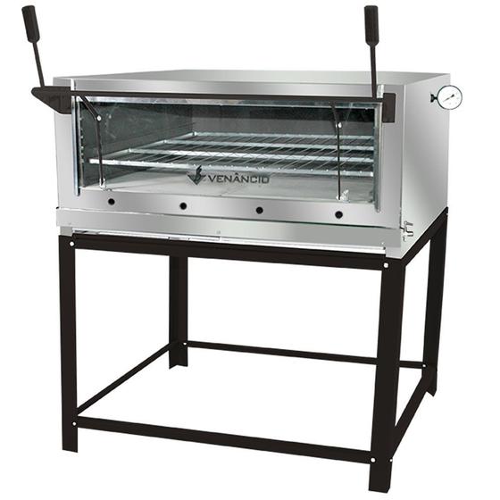 Imagem de Forno Industrial Venâncio Roma Inox 90 Cm com Pedra Refratária Gás GLP FIRI90