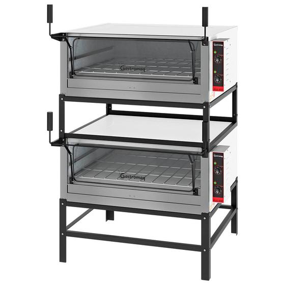 Imagem de Forno Lastro Elétrico Gastromaq Epóxi Duplo 95cm Porta Guilhotina 220V FLED 950 PG G2