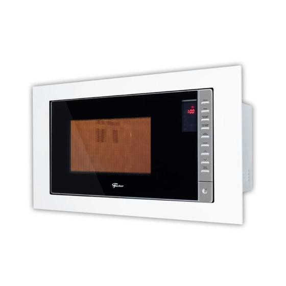 Imagem de Forno Micro-Ondas Embutir Fischer Fit Line Branco 25L 220V