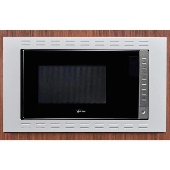 Imagem de Forno Micro-ondas Fischer Fit Line Embutir 25l Frontal Branco 30176