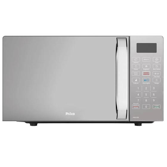 Imagem de Forno Micro-Ondas Philco PMO23EB 20 L Tirar Odor Branco Espelhado 220V