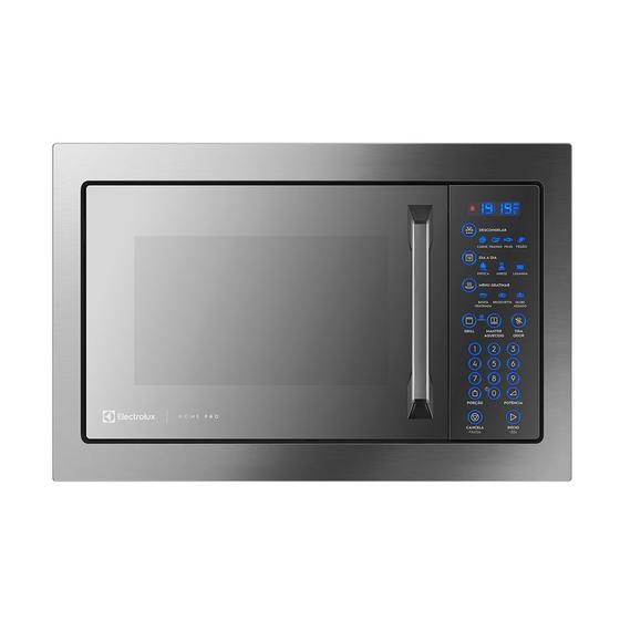 Imagem de Forno microondas electrolux inox home pro 34lt 127v mx43t 54341hba189