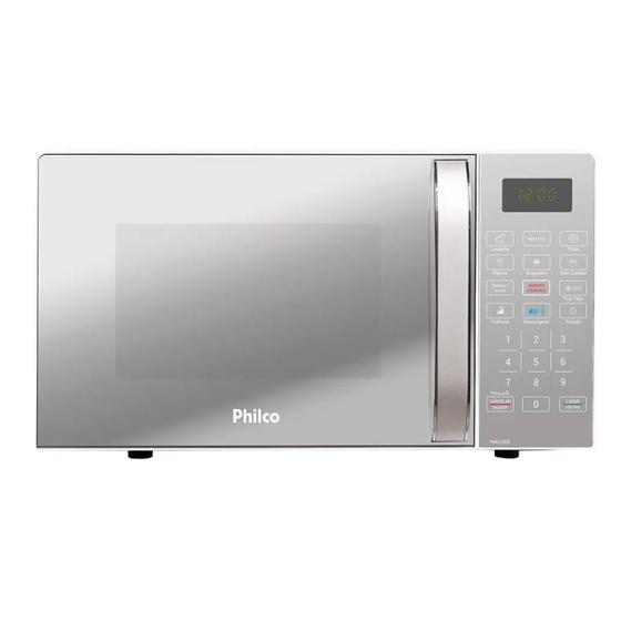 Imagem de Forno Microondas Philco 20L Pmo23Eb Branco Espelhado - 110V