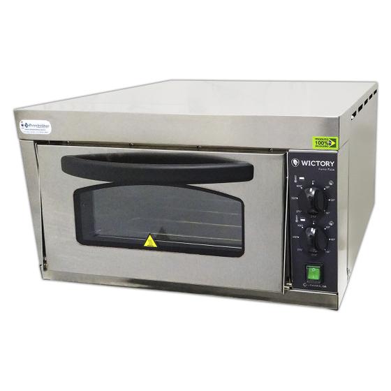 Forno Refratário Eletrico Para Pizza 35 Cm Assa Super Rápido Aço Inox