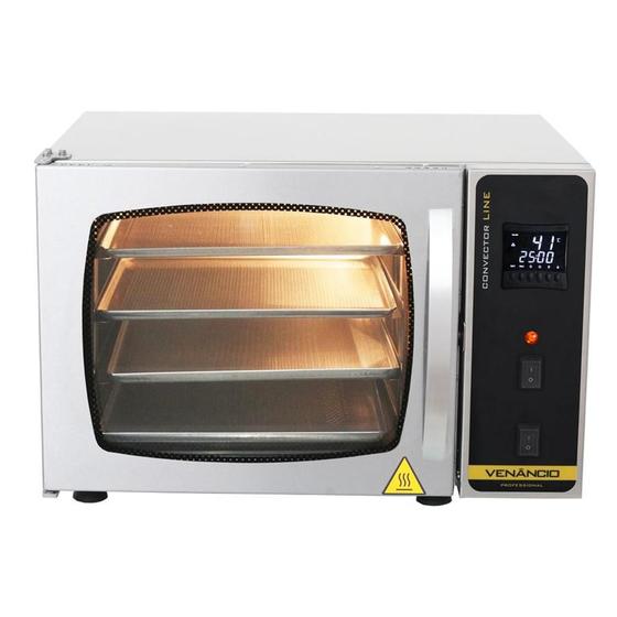 Forno Turbo Convector Piccolo Elétrico 4 Esteiras Vapor Fc4emv Venâncio