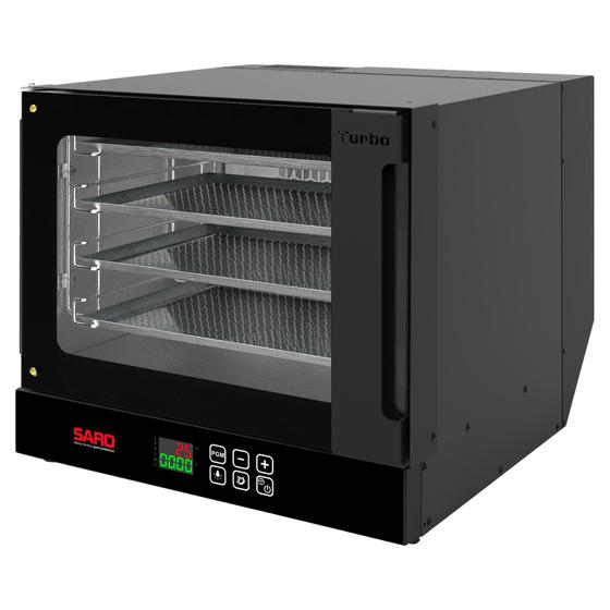 Imagem de Forno Turbo Digital Elétrico com 4 Esteiras 220V Saro Preto