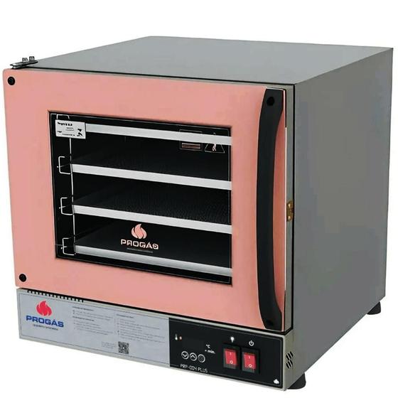 Imagem de Forno Turbo Elétrico Digital PRP-004 PLUS Fast Oven - Rosa 56 Litros 4 Esteiras 0º a 250ºC c/ Temporizador- Progás