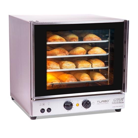 Forno Turbo Elétrico Profissional FETP 3040W Compacto 4 Assadeiras c/ Tecnologia de Rápido Aquecimento - Titã Menor preço em Forno Turbo Elétrico Profissional FETP 3040W Compacto 4 Assadeiras c/ Tecnologia de Rápido Aquecimento - Titã
