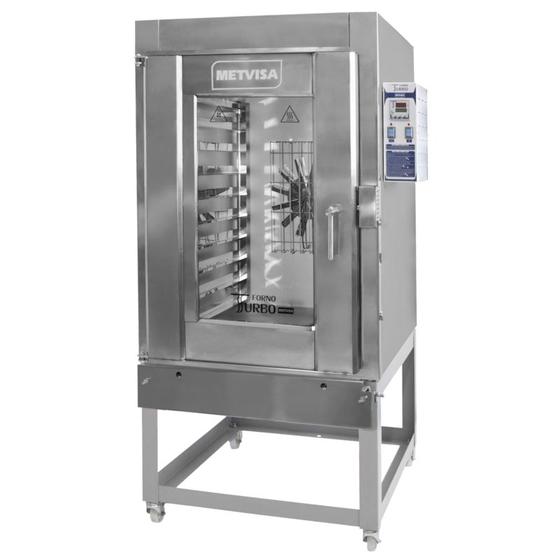 Imagem de Forno Turbo Gás 300 Pães Baixa Pressão - Ftg300b -  Metvisa