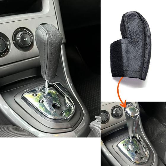 Imagem de Forração Couro Manopla Câmbio Automático Peugeot 207 Passion 2009 2010 2011 2012 2013