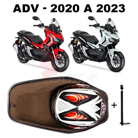 Imagem de Forração Honda ADV 150 Baú Forro Scooter Marrom + 1 Antena