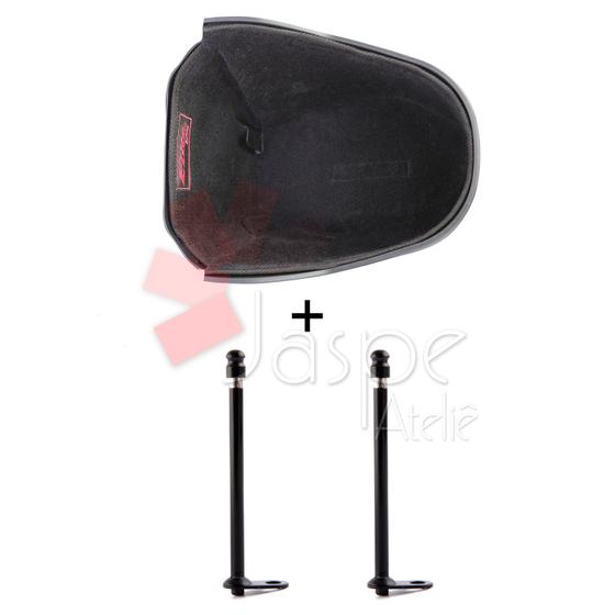 Imagem de Forração Honda Elite 125 Baú Forro Preto + 2 Antenas