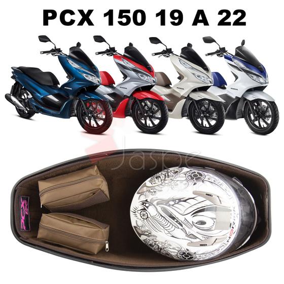 Imagem de Forração Honda Pcx 150 Baú 19 20 Forro Premium Marrom