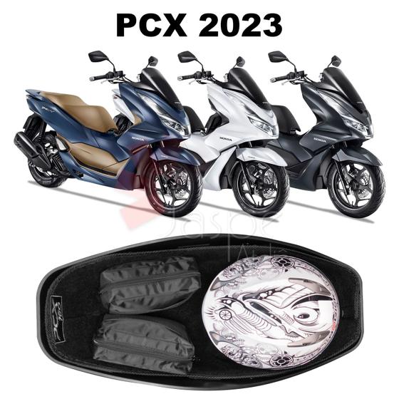 Imagem de Forração Honda Pcx 160 2023 Acessório Forro Premium Preto