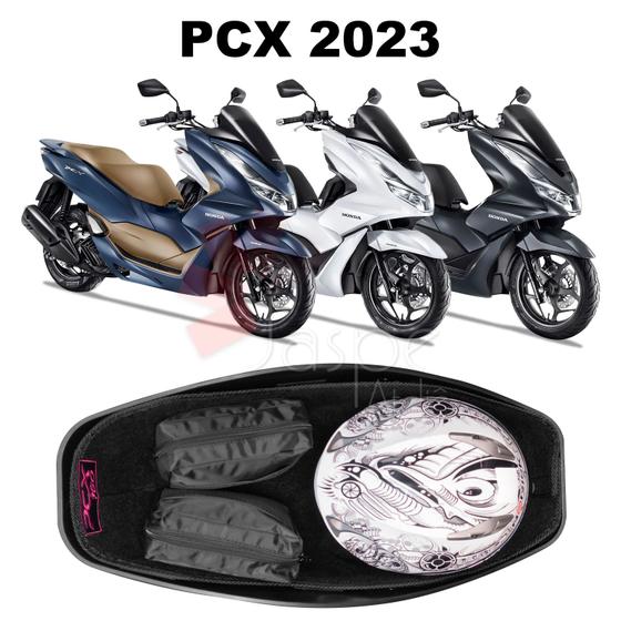 Imagem de Forração Honda Pcx 160 2023 Acessório Forro Premium Preto