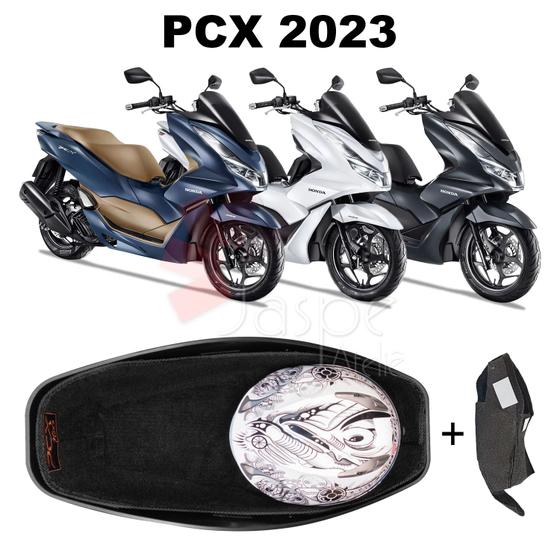 Imagem de Forração Honda Pcx 160 2023 Baú Forro Preto + Guidão