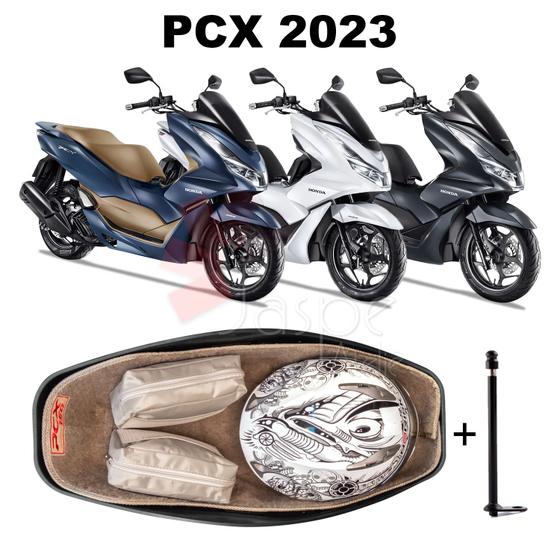 Imagem de Forração Honda Pcx 160 2023 Forro Premium Bege + 1 Antena