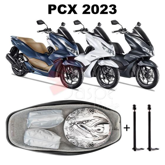 Imagem de Forração Honda Pcx 160 2023 Forro Premium Cinza + 2 Antenas