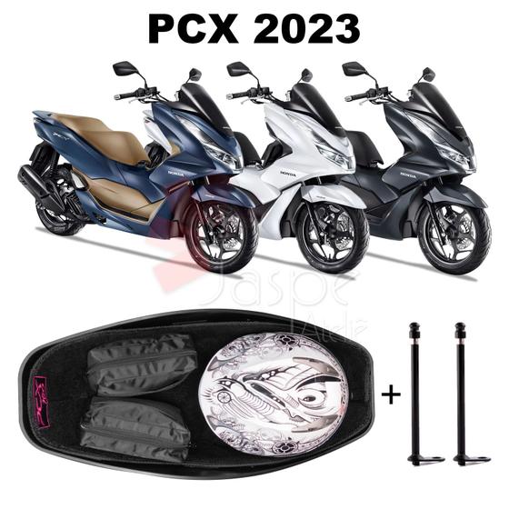 Imagem de Forração Honda Pcx 160 2023 Forro Premium Preto + 2 Antenas