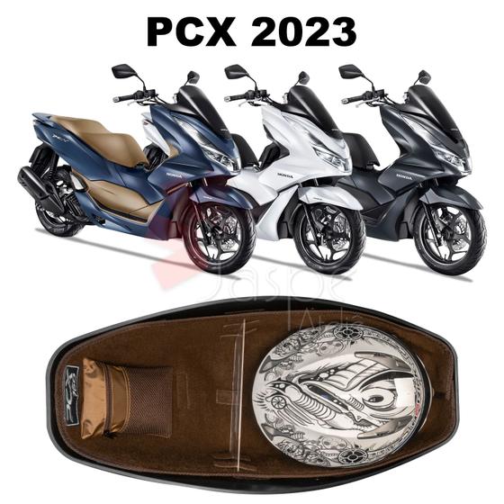 Imagem de Forração Honda Pcx 160 2023 Forro Standard Marrom Divisória