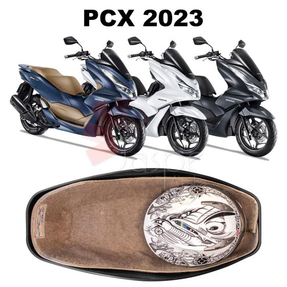 Imagem de Forração Honda Pcx Dlx 2023 Acessório Forro Baú Bege