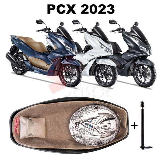 Imagem de Forração Honda Pcx Dlx 2023 Forro Standard Bege + 1 Antena