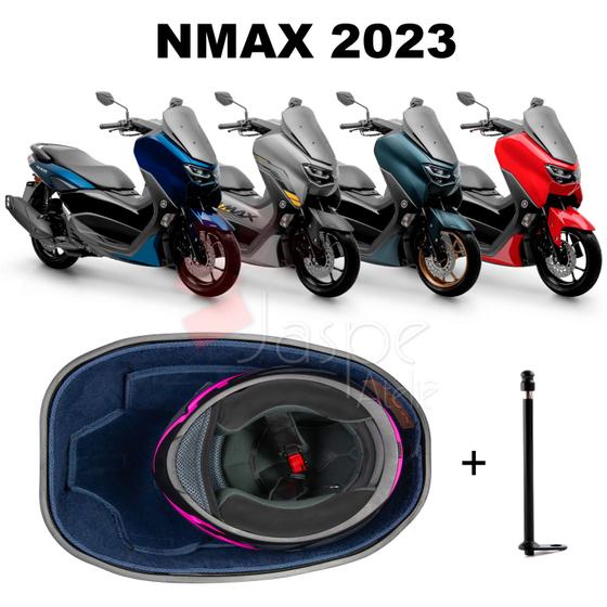 Imagem de Forração Nmax 2023 Connected Baú Forro Azul + 1 Antena