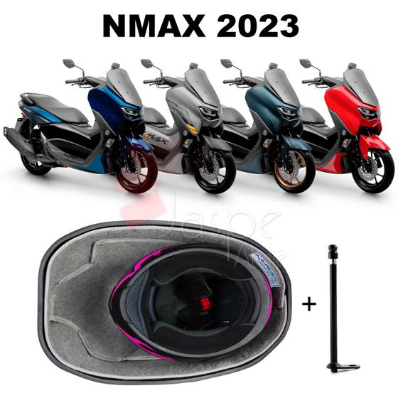 Imagem de Forração Nmax 2023 Connected Baú Forro Cinza + 1 Antena