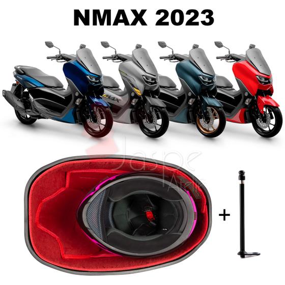 Imagem de Forração Nmax 2023 Connected Baú Forro Vermelho + 1 Antena