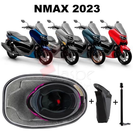 Imagem de Forração Nmax 2023 Connected Forro Cinza + Guidão + 1 Antena