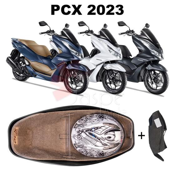 Imagem de Forração Pcx 160 2023 Baú Forro Bege + Guidão + Divisória