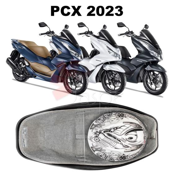 Imagem de Forração Pcx Dlx 2023 Acessório Forro Cinza + Divisória