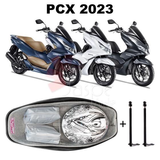 Imagem de Forração Pcx Dlx 2023 Forro Premium Cinza 2 Antena Divisória