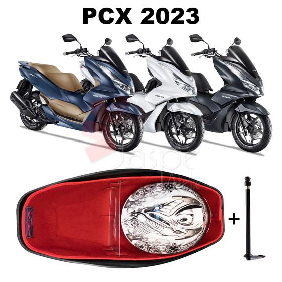 Imagem de Forração Pcx Dlx 2023 Forro Vermelho + 1 Antena + Divisória