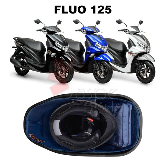 Imagem de Forração Yamaha Fluo 125 Baú Forro Premium Acessório Azul