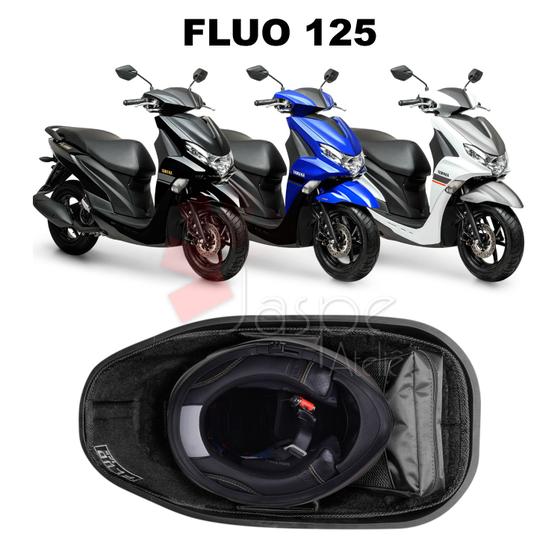 Imagem de Forração Yamaha Fluo 125 Baú Forro Premium Acessório Preto