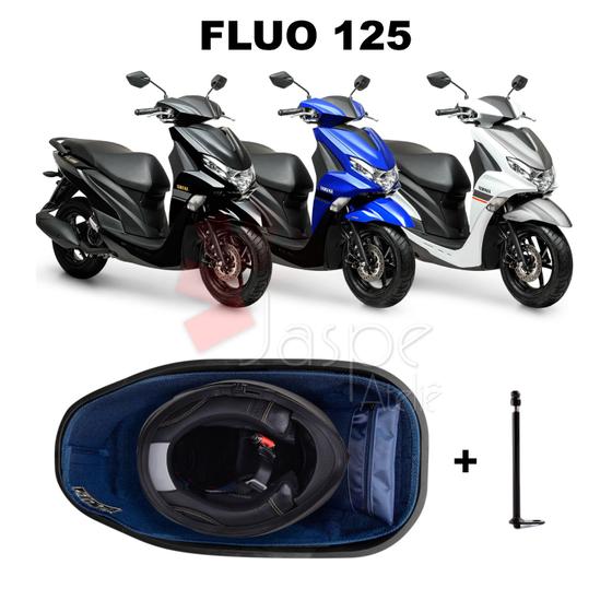 Imagem de Forração Yamaha Fluo 125 Baú Forro Standard Azul + 1 Antena