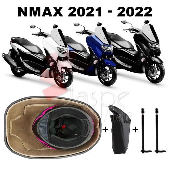 Imagem de Forração Yamaha Nmax 2021 Forro Bege + Guidão + 2 Antena