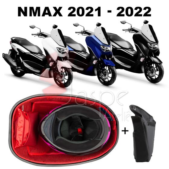 Imagem de Forração Yamaha Nmax 2021 Forro Standard Vermelho + Guidão