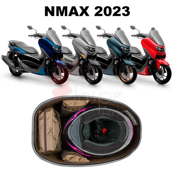 Imagem de Forração Yamaha Nmax 2023 Connected Baú Forro Premium Marrom