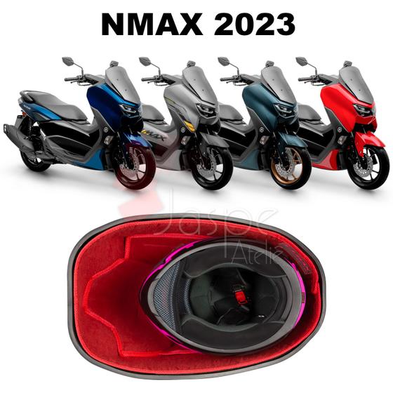 Imagem de Forração Yamaha Nmax 2023 Connected Baú Forro Vermelho