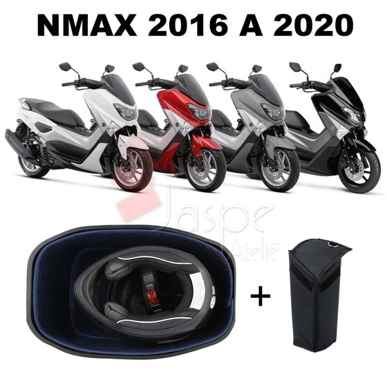 Imagem de Forração Yamaha Nmax Baú Forro Acessório Azul + Guidão