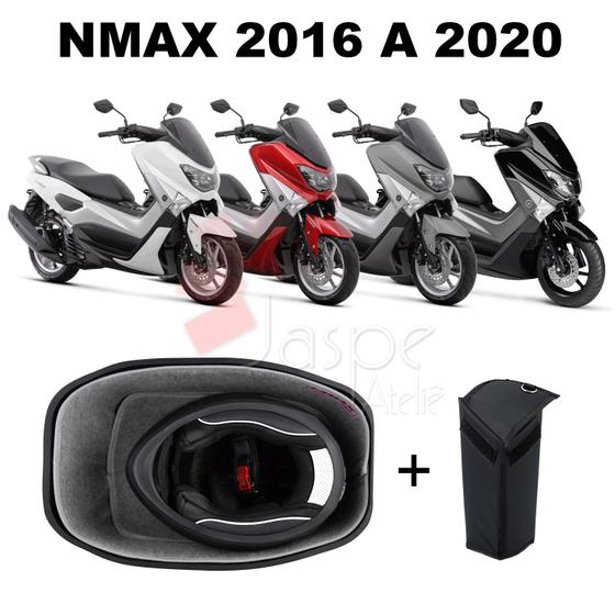 Imagem de Forração Yamaha Nmax Baú Forro Acessório Cinza + Guidão