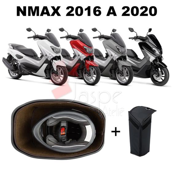 Imagem de Forração Yamaha Nmax Baú Forro Acessório Marrom + Guidão