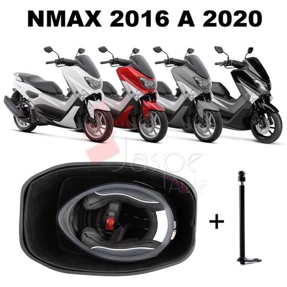 Imagem de Forração Yamaha Nmax Baú Forro Acessório Preto + 1 Antena