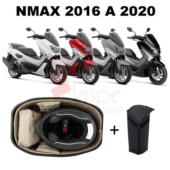 Imagem de Forração Yamaha Nmax Baú Forro Premium Bege + Guidão