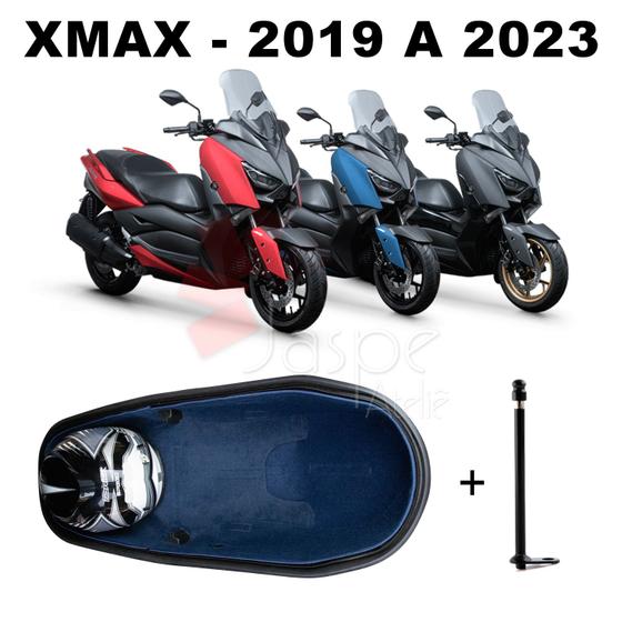 Imagem de Forração Yamaha Xmax 250 Acessório Forro Azul Baú + 1 Antena