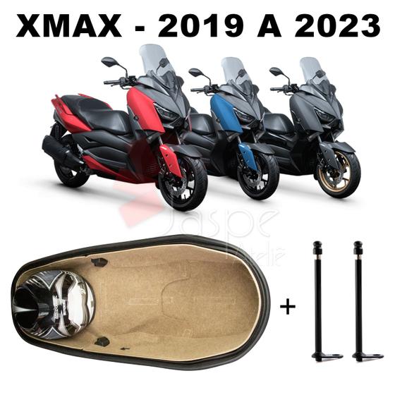 Imagem de Forração Yamaha Xmax 250 Acessório Forro Bege Baú + 2 Antena