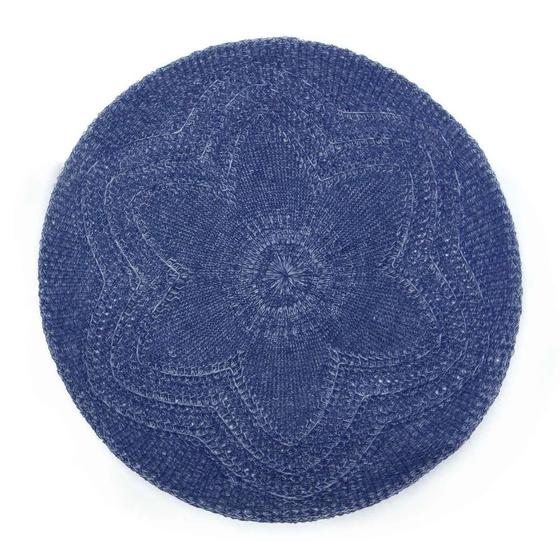 Imagem de Forro Americano Croche Flor Azul